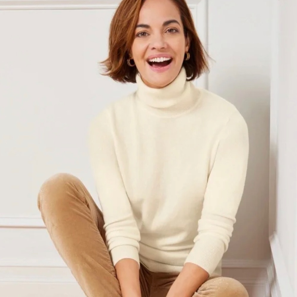 Talbots Cashmere Turtleneck Sweater
